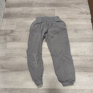 Gray/blue YOUNGLA joggers size small